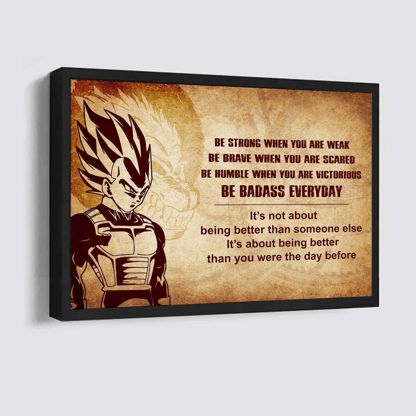 Viking Poster Canvas Be Strong When You Are Weak Be Badass Everyday