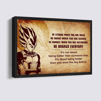 Viking Poster Canvas Be Strong When You Are Weak Be Badass Everyday