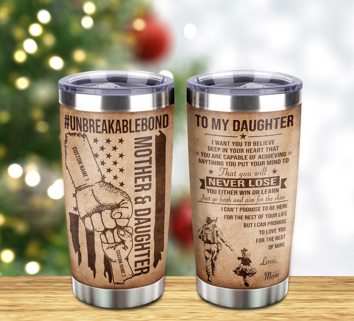 Customizable Sport Tumbler Never Forget Your Way Back Home From Mom To Daughter