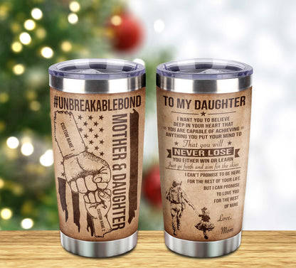 Customizable Sport Tumbler Never Forget Your Way Back Home From Mom To Daughter