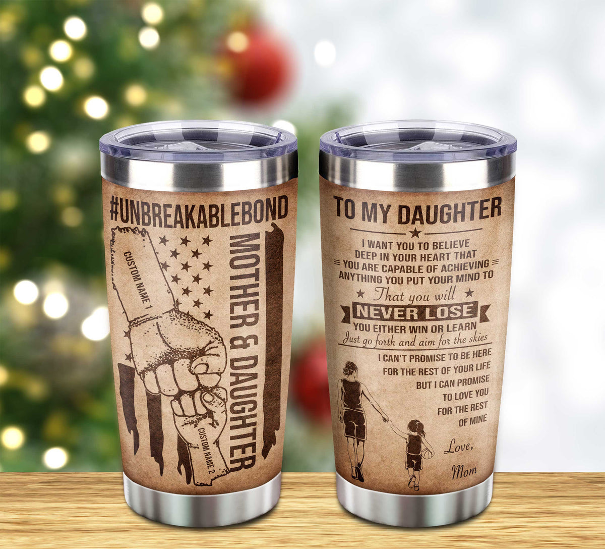 Customizable Sport Tumbler Never Forget Your Way Back Home From Mom To Daughter