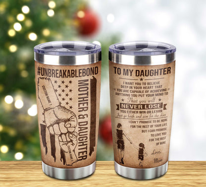 Customizable Sport Tumbler Never Forget Your Way Back Home From Mom To Daughter