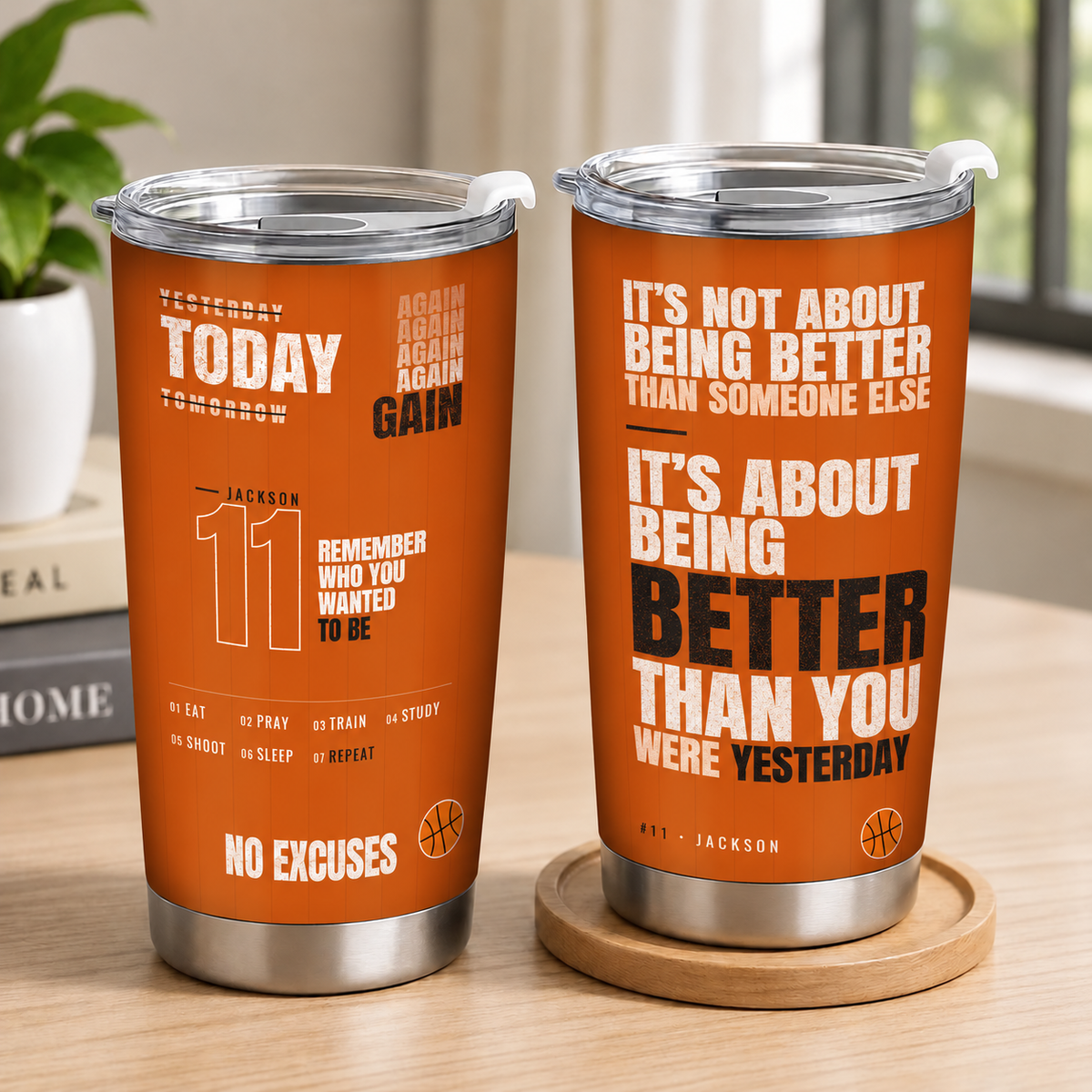 Customizable Sport Tumbler It's About Being Better Than You Were Yesterday Gift For You