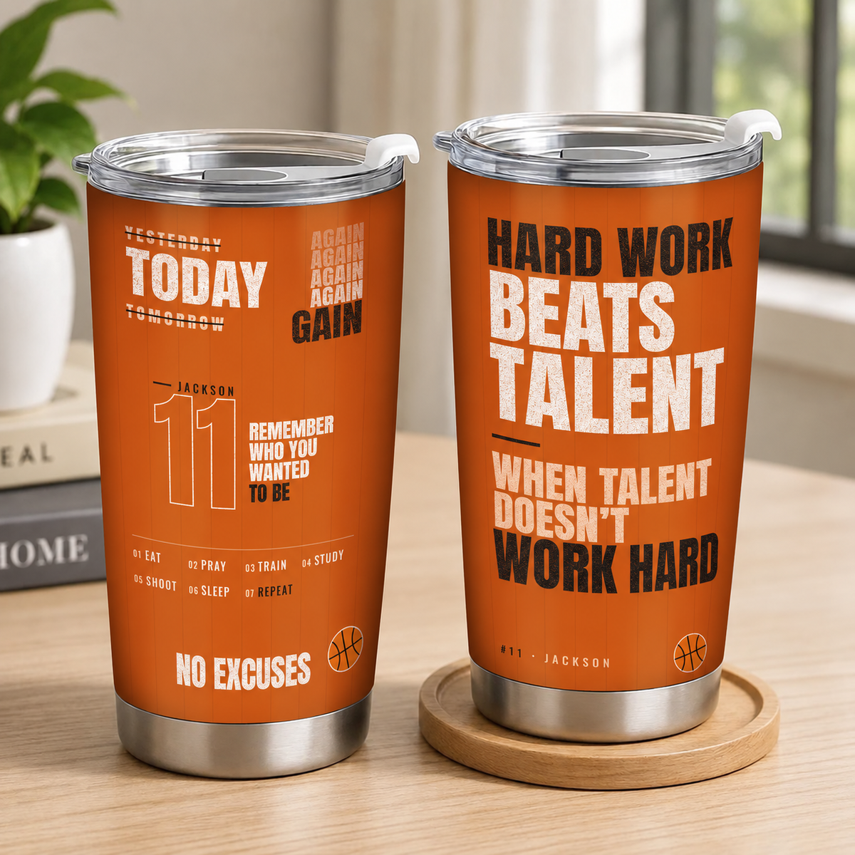 Customizable Sport Tumbler Motivation Quotes Gift For You