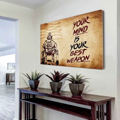 Viking Poster Canvas Your Mind Is Your Best Weapon Best Gift