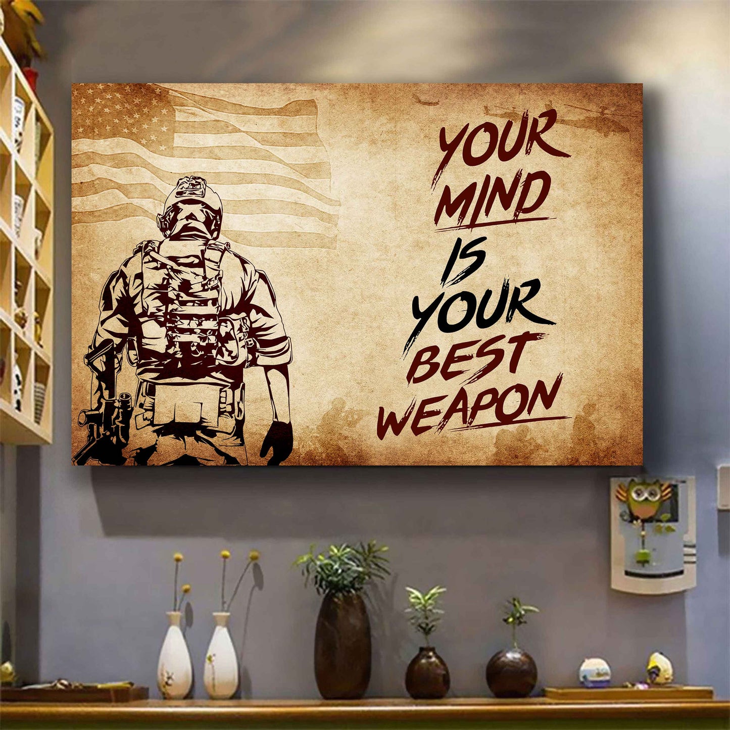 Viking Poster Canvas Your Mind Is Your Best Weapon Best Gift