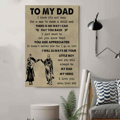 DRB Poster Canvas To My Dad-I love you in every universe