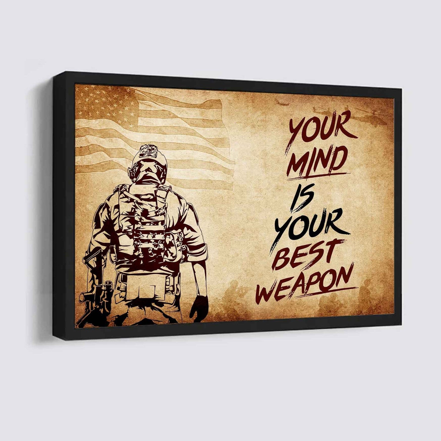 Viking Poster Canvas Your Mind Is Your Best Weapon Best Gift