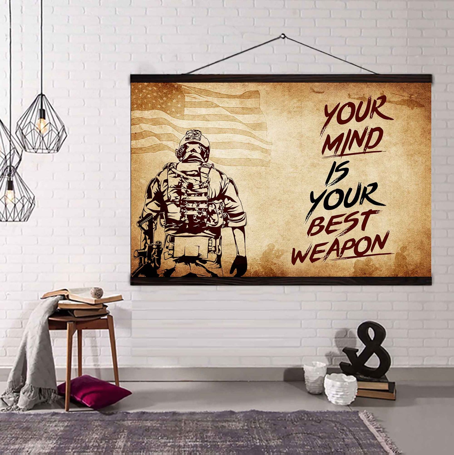 Viking Poster Canvas Your Mind Is Your Best Weapon Best Gift