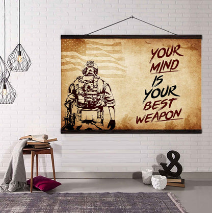 Viking Poster Canvas Your Mind Is Your Best Weapon Best Gift