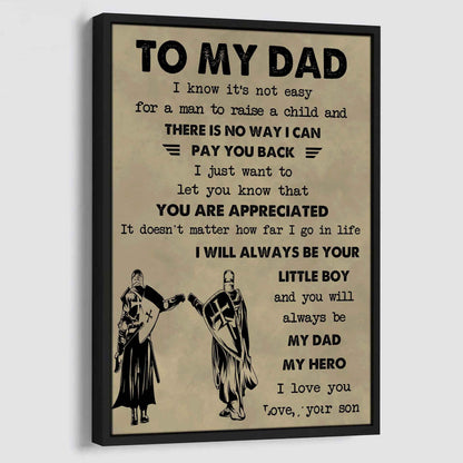 DRB Poster Canvas To My Dad-I love you in every universe