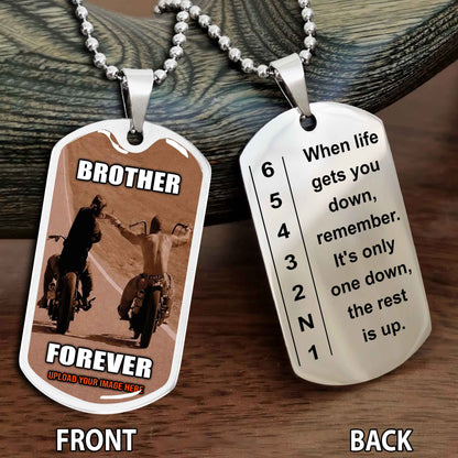 Personalized Double Side Graphic Dog Tag Call On Me Brother And We Will Fight Them Together
