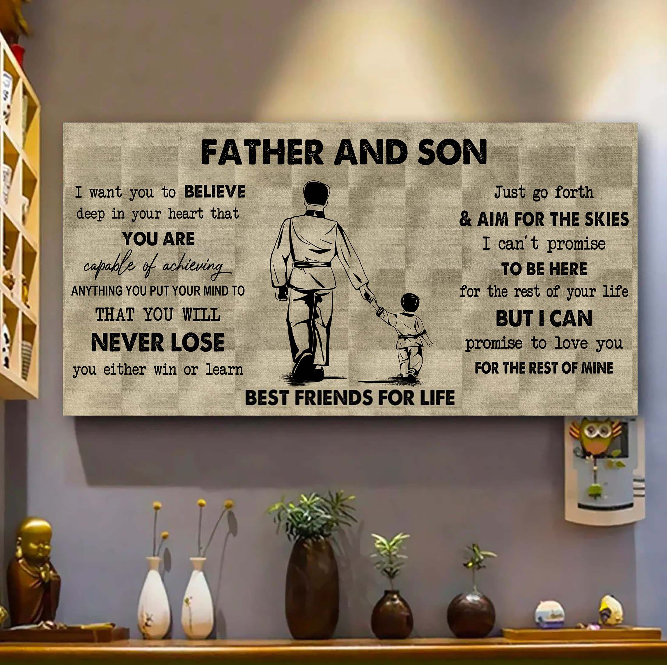 Father And Kids Best Friend For Life - You Will Never Lose Poster Canvas