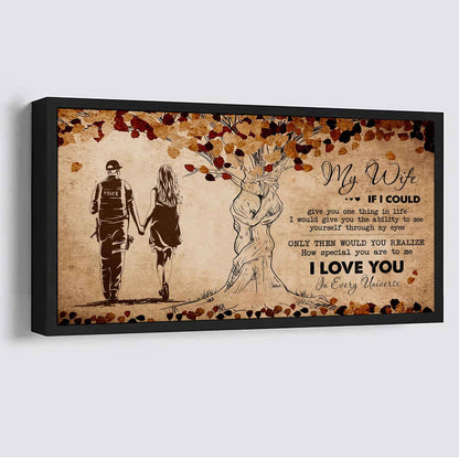 American Football Poster Canvas To My Wife If I Could Give You One Thing In Life - How Special You Are To Me Gift For Your Wife