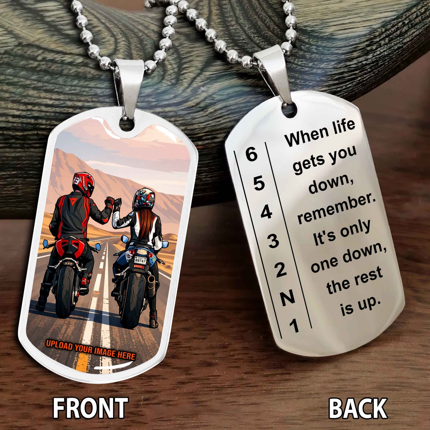 Personalized Double Side Graphic Dog Tag Call On Me Brother And We Will Fight Them Together