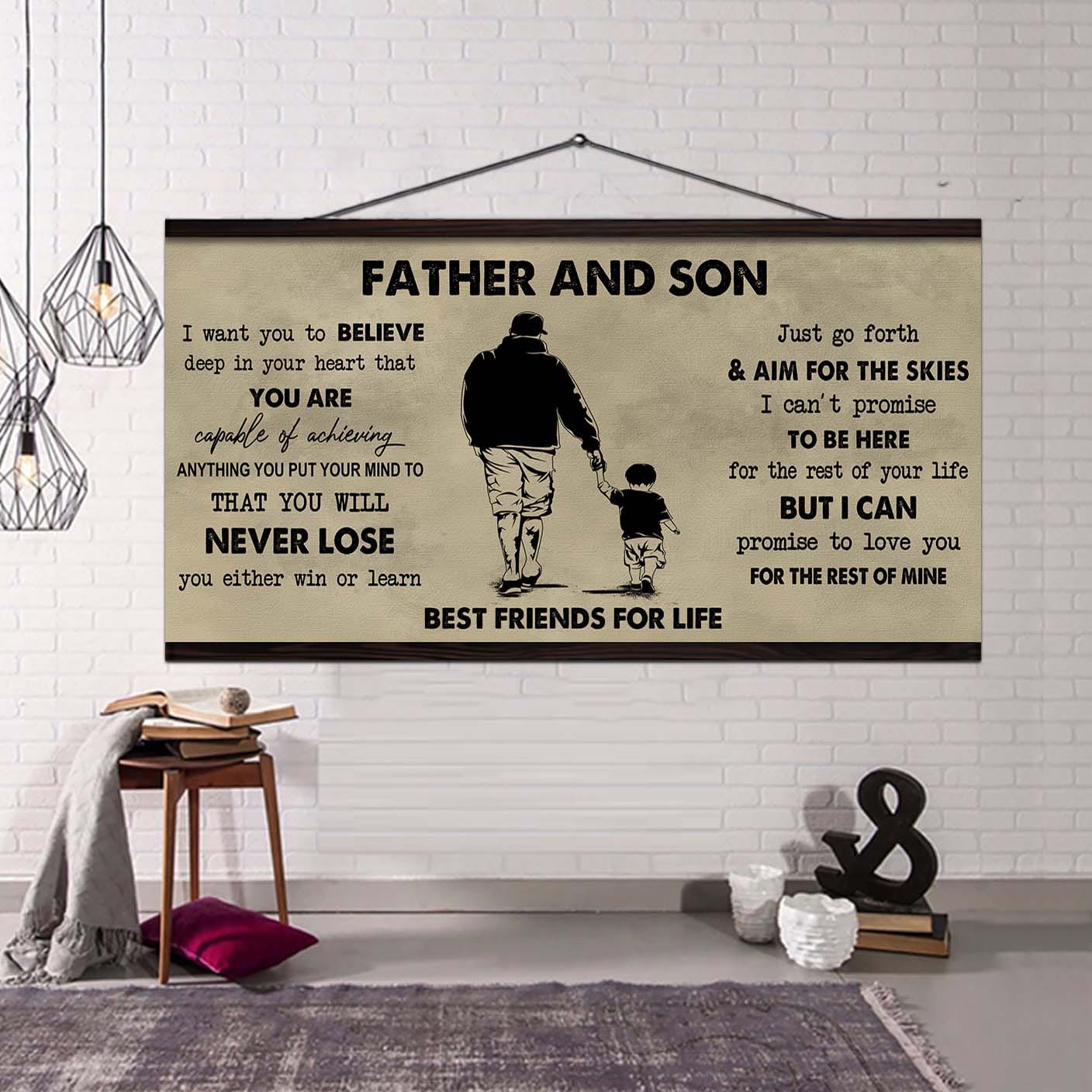 Father And Kids Best Friend For Life - You Will Never Lose Poster Canvas