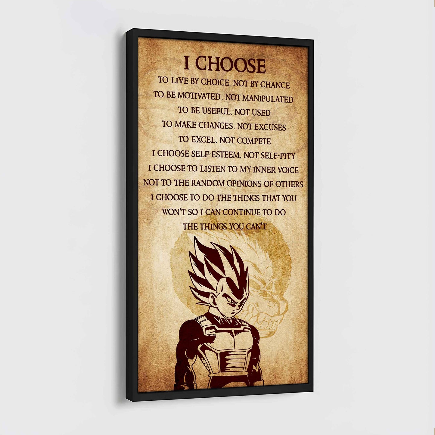 Warrior I Chose To Live By Choice Not By Chain Poster Canvas Motivation Canvas Gift For You