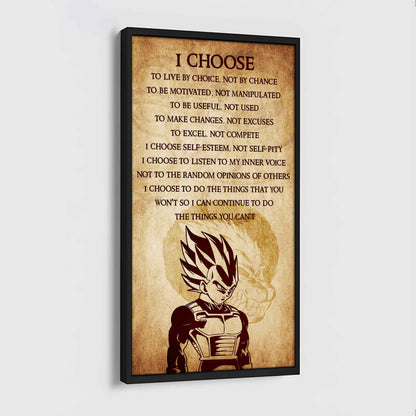 Warrior I Chose To Live By Choice Not By Chain Poster Canvas Motivation Canvas Gift For You