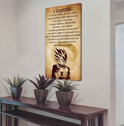 Warrior I Chose To Live By Choice Not By Chain Poster Canvas Motivation Canvas Gift For You