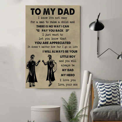 DRB Poster Canvas To My Dad-I love you in every universe
