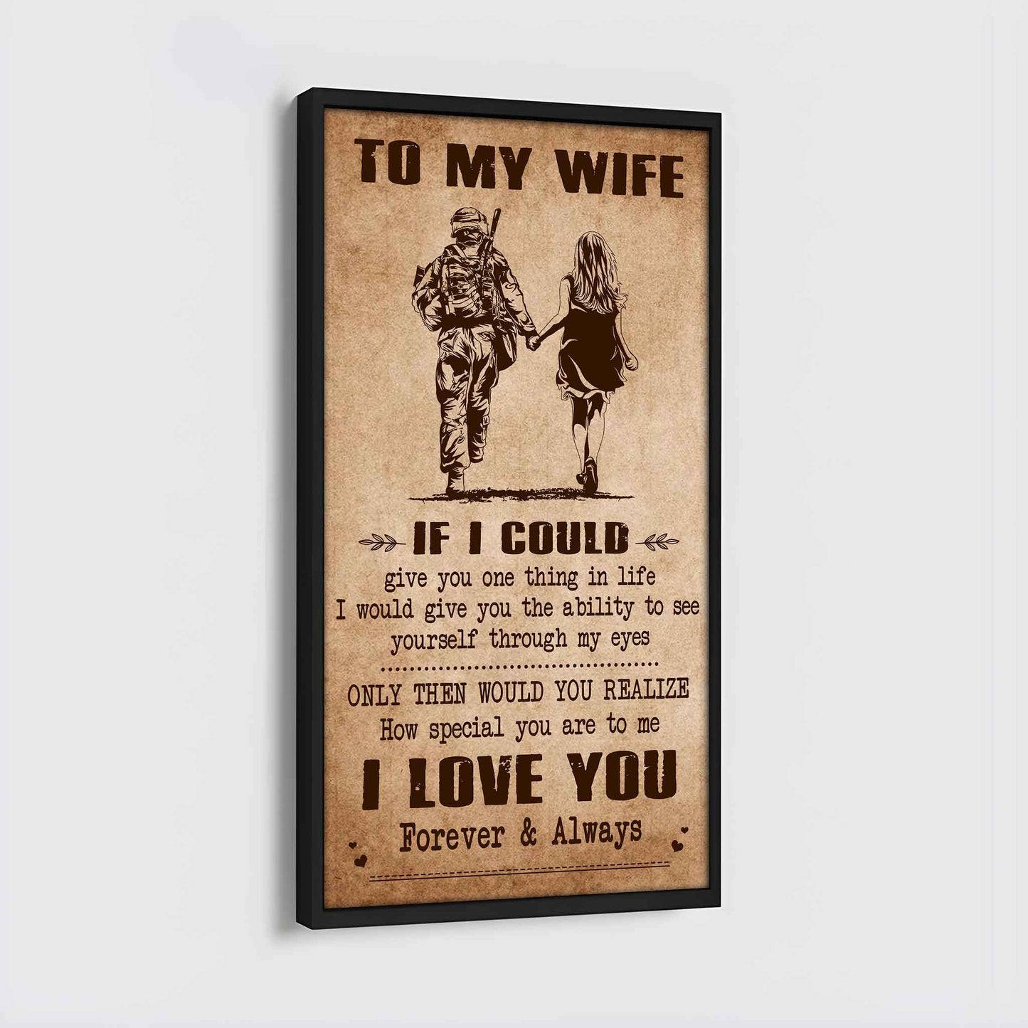 Family Poster Canvas To My Wife If I Could Give You One Thing In Life - How Special You Are To Me Gift For Your Wife