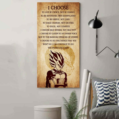 Warrior I Chose To Live By Choice Not By Chain Poster Canvas Motivation Canvas Gift For You