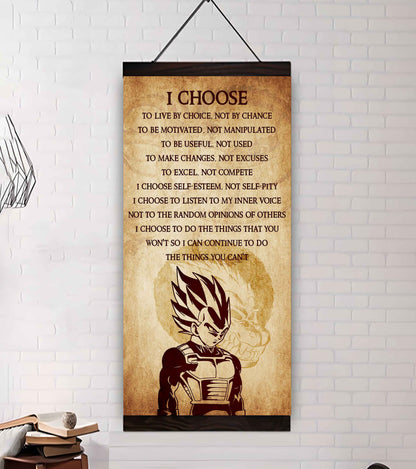 Warrior I Chose To Live By Choice Not By Chain Poster Canvas Motivation Canvas Gift For You