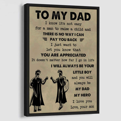DRB Poster Canvas To My Dad-I love you in every universe