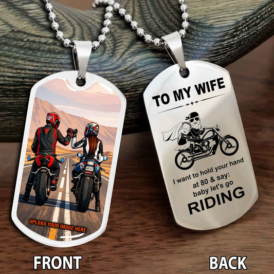 Personalized Double Side Graphic Dog Tag To My Husband Gift For Your Husband