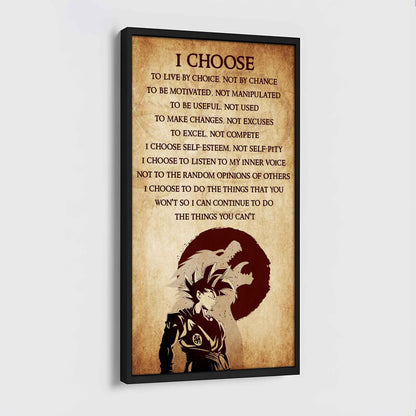 Warrior I Chose To Live By Choice Not By Chain Poster Canvas Motivation Canvas Gift For You