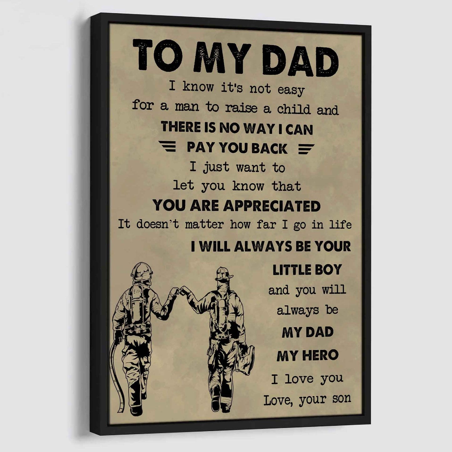 DRB Poster Canvas To My Dad-I love you in every universe