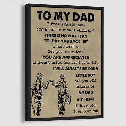 DRB Poster Canvas To My Dad-I love you in every universe