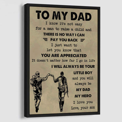 DRB Poster Canvas To My Dad-I love you in every universe
