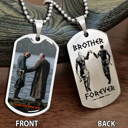 Personalized Double Side Graphic Dog Tag Brother Forever Gift For Your Brother