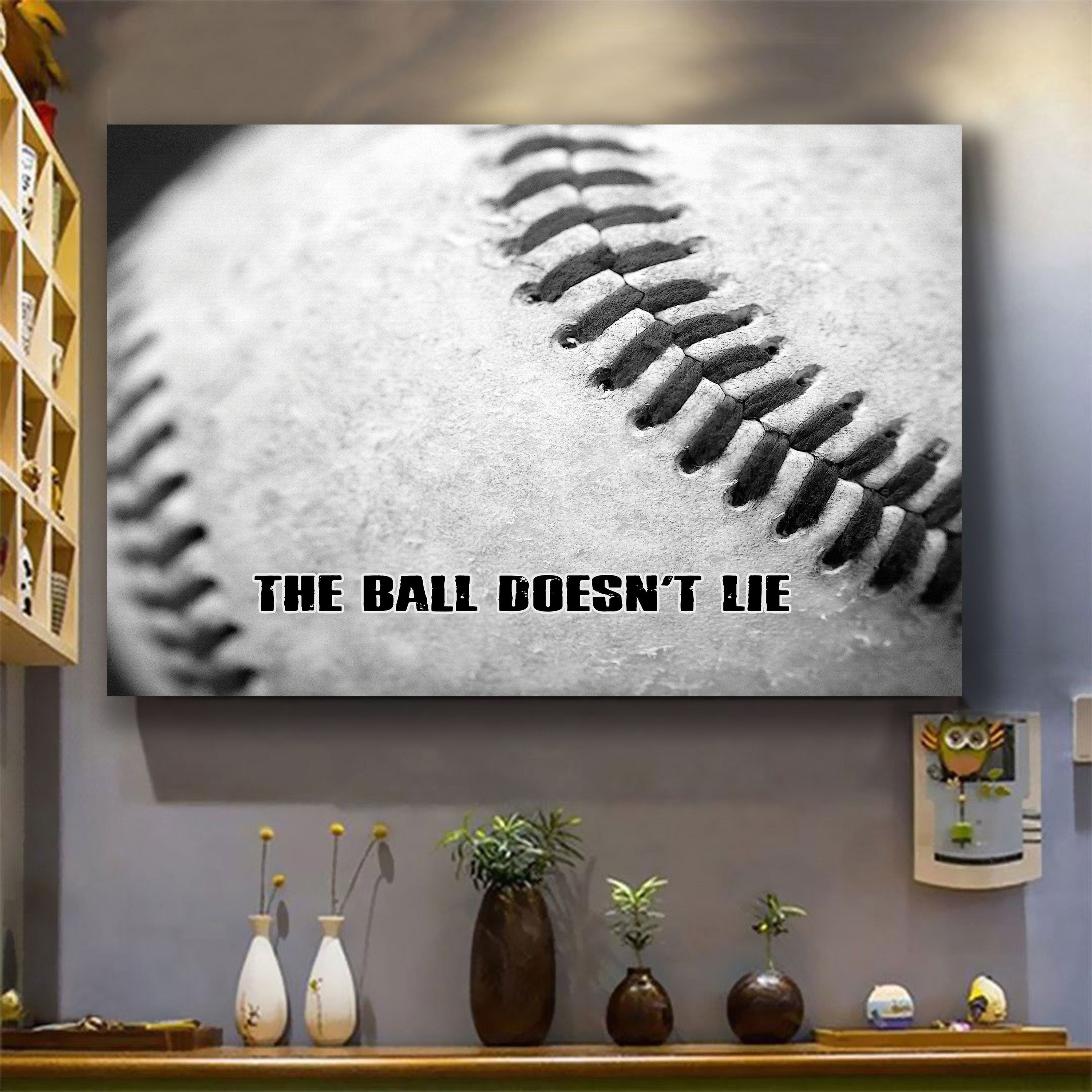 Baseball Poster - The ball doesn't lie