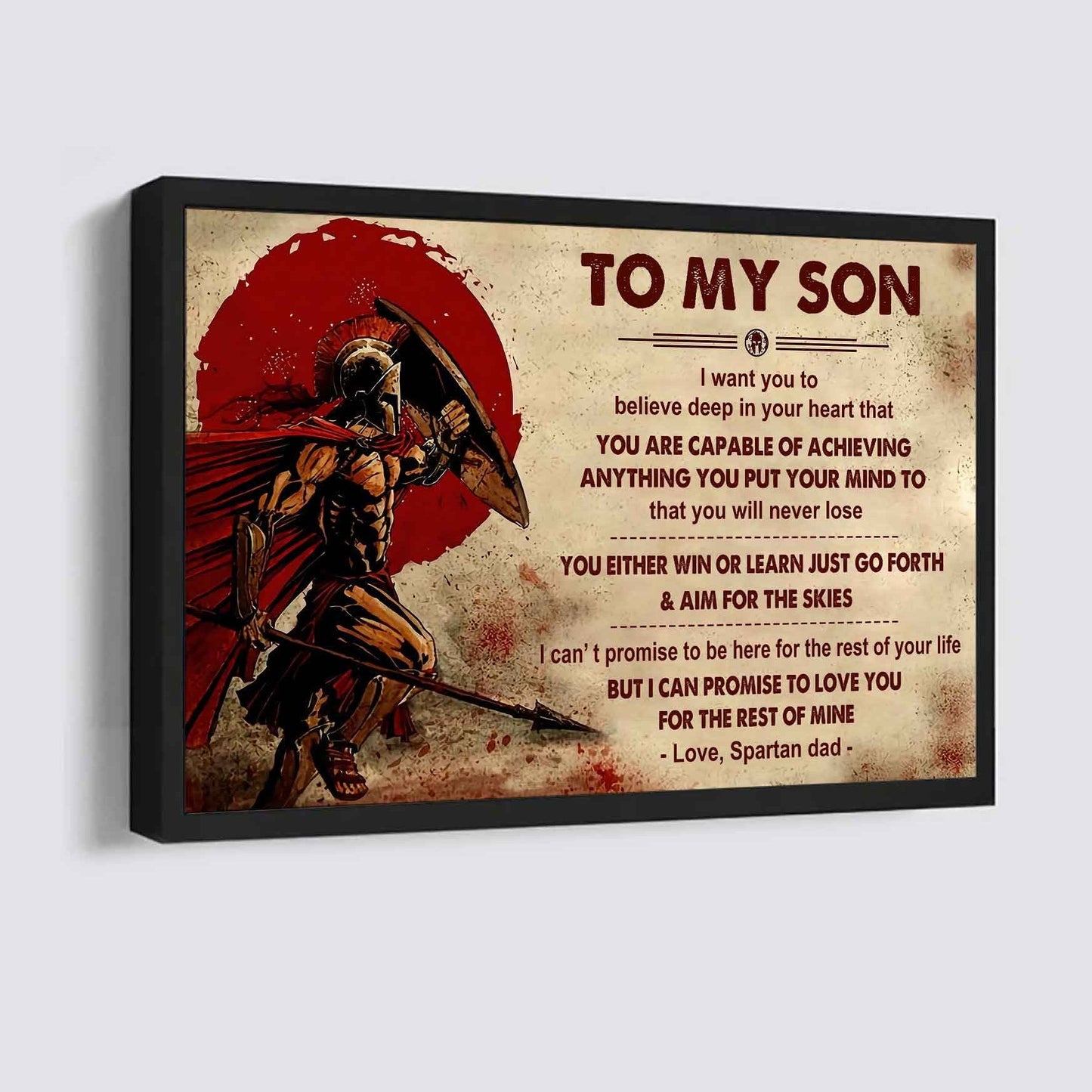 Viking Poster Canvas You Will Never Lose You Either Win Or Learn From Dad To Son
