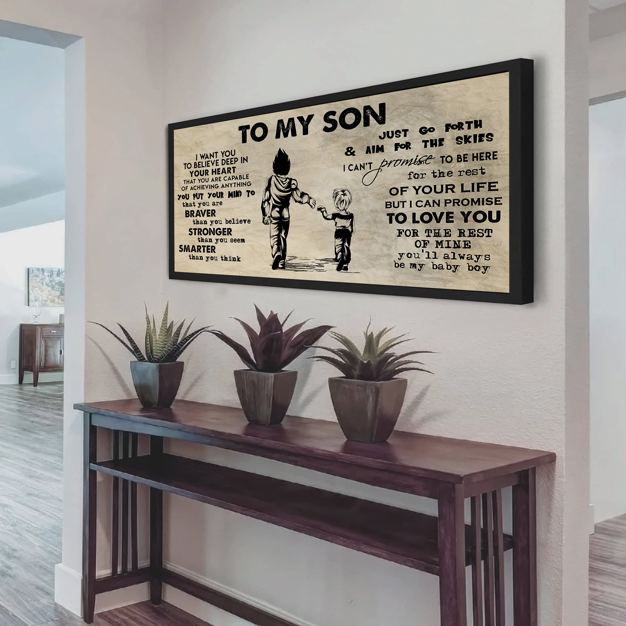 Knight Templar TO MY SON- I WANT YOU TO BELIEVE- CANVAS POSTER