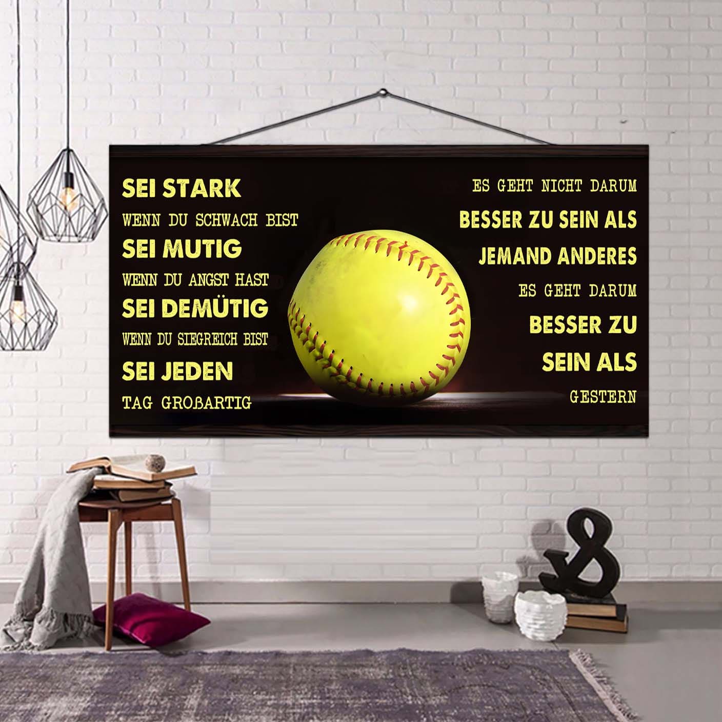 Personalisierte Hockey-Leinwand-Poster-Sei stark, wenn du schwach bist, sei mutig, wenn du Angst hast, sei demütig, wenn du siegreich bist, sei jeden Tag großartig