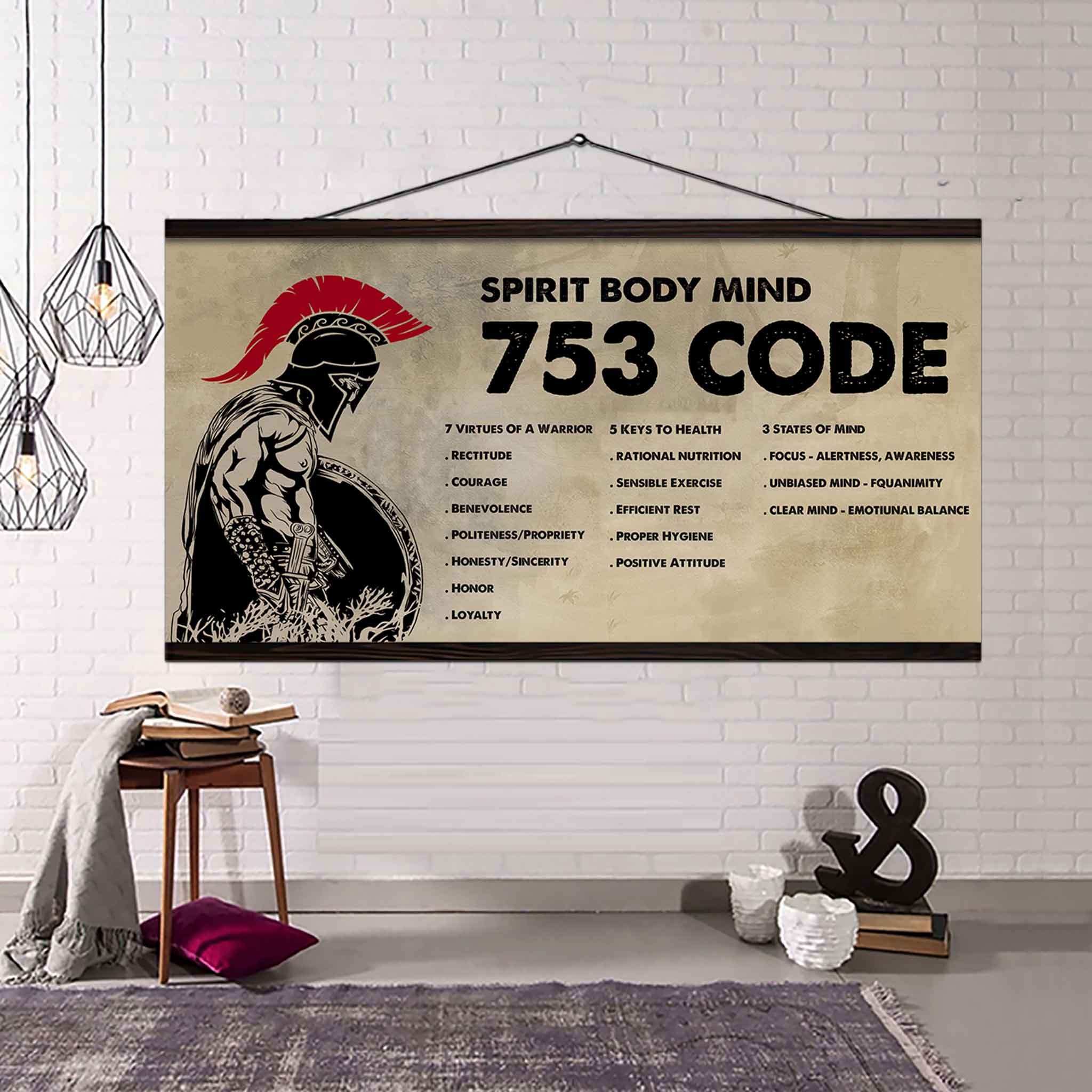 DRB VGT Poster Canvas 7 5 3 Code Motivation Quotes