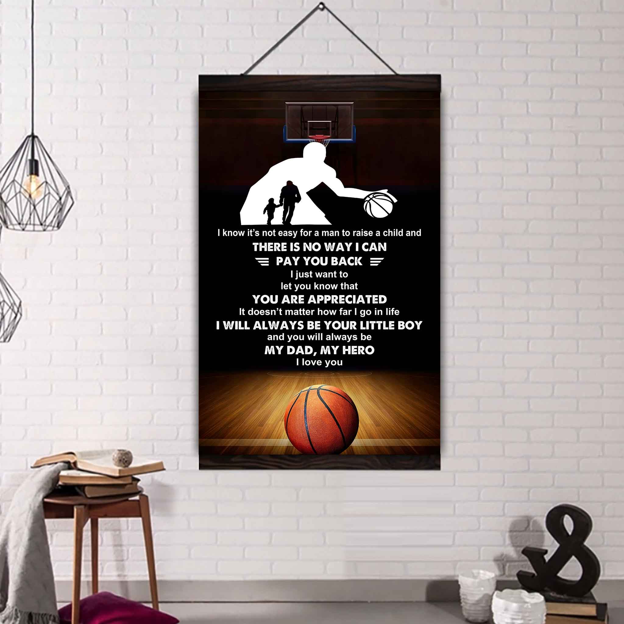 Poster Child Canvas To My Dad I Know It's Not Easy - I Will Always Be Your Little Boy Gift From Son