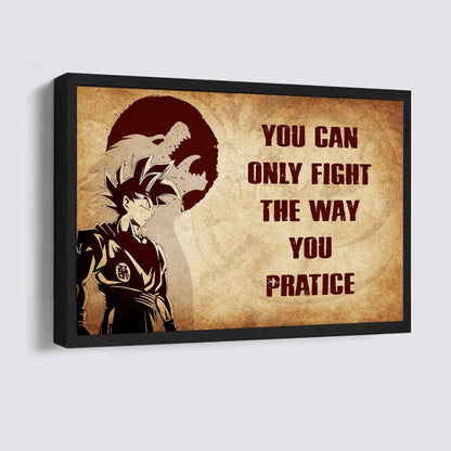 Viking Poster Canvas You Can Only Fight The Way You Practice