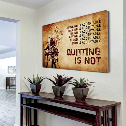 Viking Poster Canvas Quiting Is Not Best Gifts Motivation Quotes