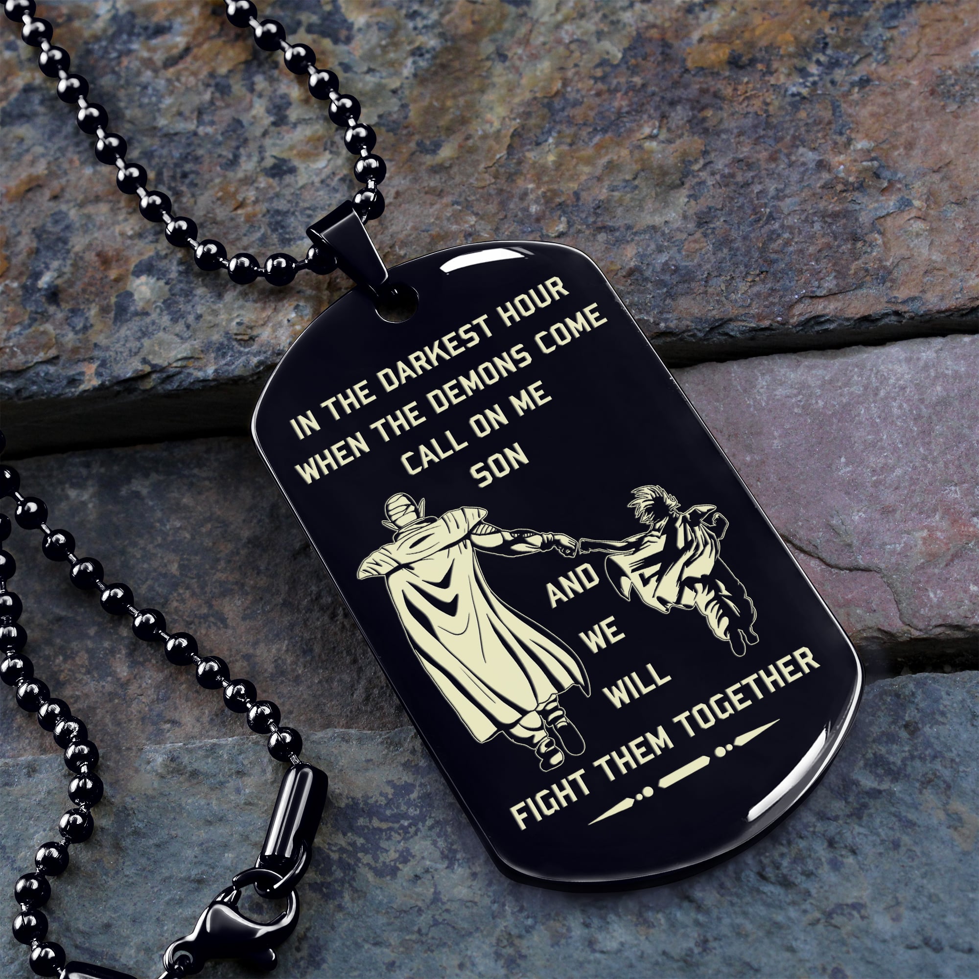 Call on me Son Dog Tag from Dad to Son