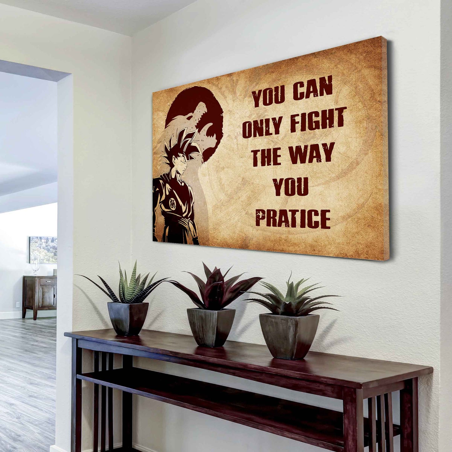 Viking Poster Canvas You Can Only Fight The Way You Practice