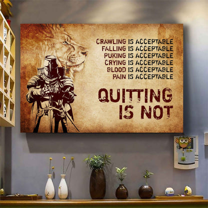 Viking Poster Canvas Quiting Is Not Best Gifts Motivation Quotes