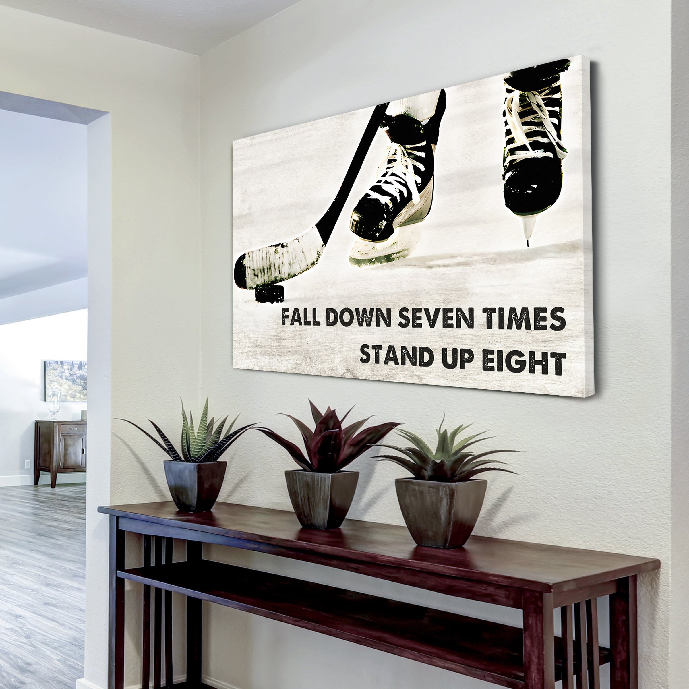 Basketball poster canvas fall down seven times stand up eight standard size