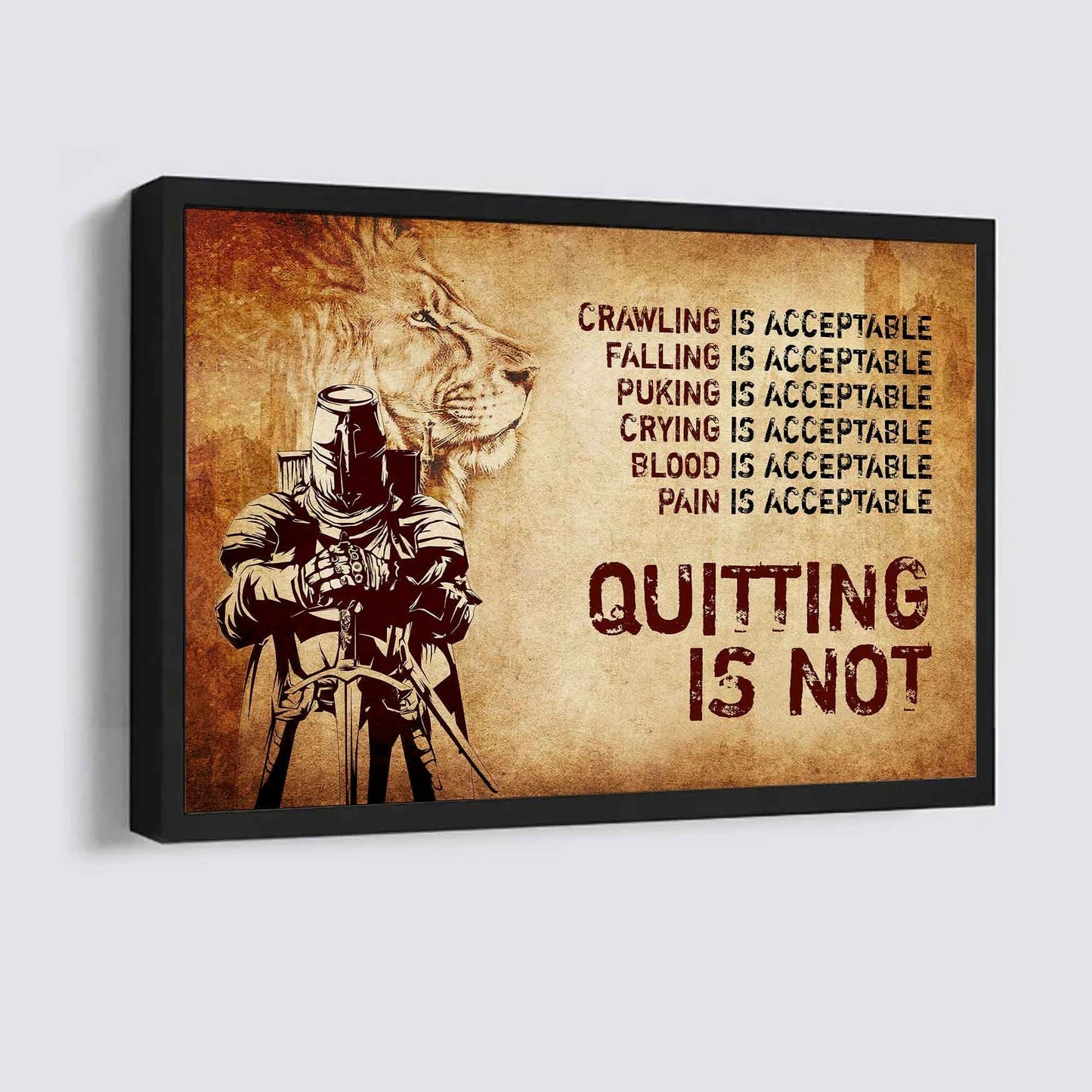 Viking Poster Canvas Quiting Is Not Best Gifts Motivation Quotes
