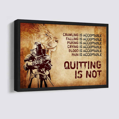 Viking Poster Canvas Quiting Is Not Best Gifts Motivation Quotes