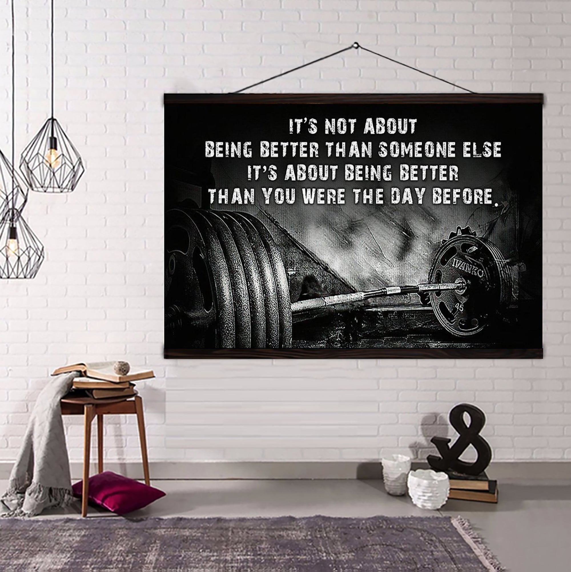 Racing customizable poster canvas - It is not about better than someone else, It is about being better than you were the day before