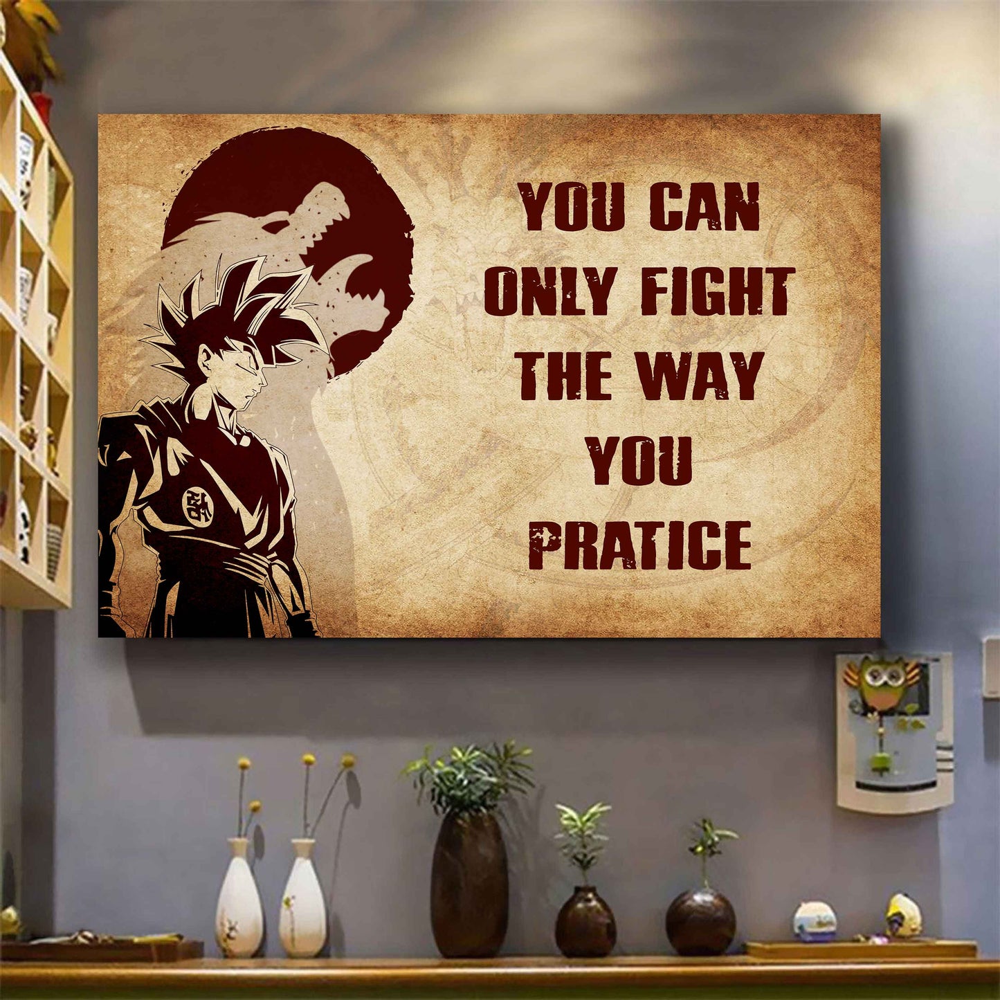Viking Poster Canvas You Can Only Fight The Way You Practice